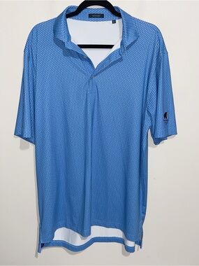 Turtleson Shirt Mens Large Short Sleeve Polo Potowomut Golf Club Performance